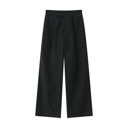 Tall Black Wide-Leg Suit Pants