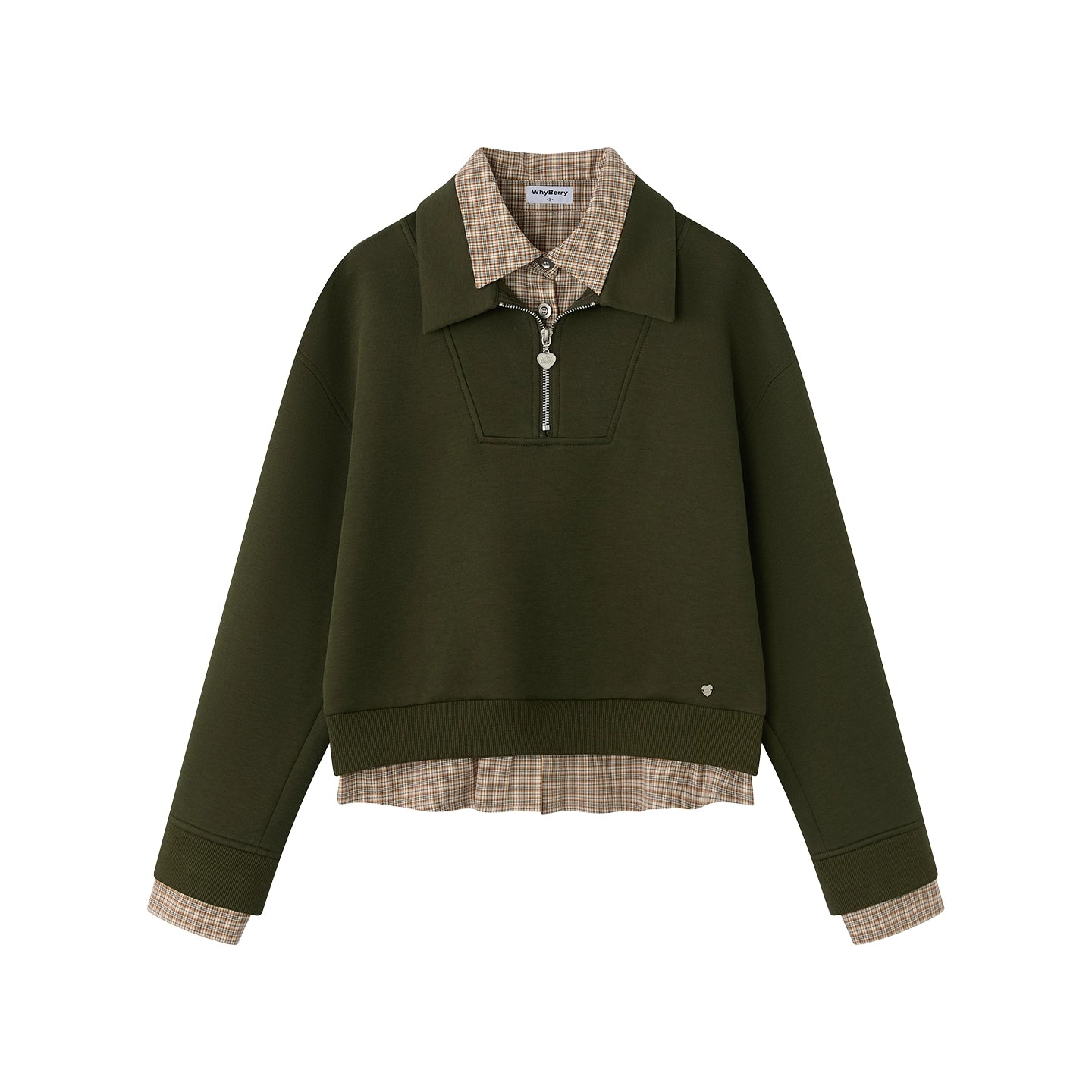 Layered Check Sweatshirt Set-Up