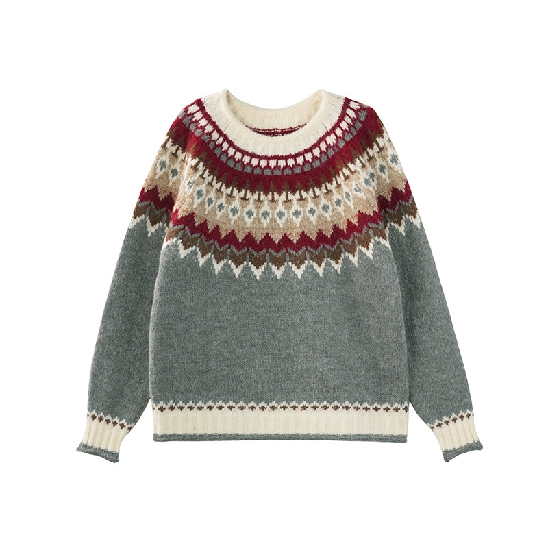 Vintage Fair Isle Wool Pullover