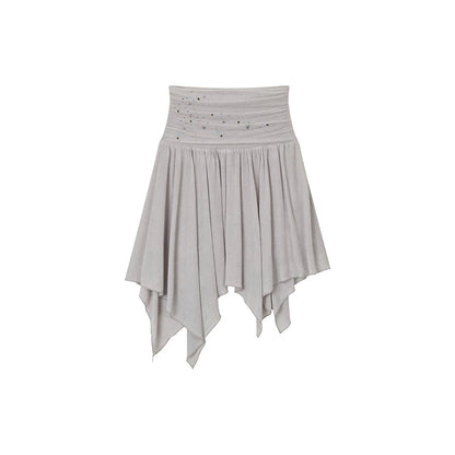 Beaded Pleated Acetate Bustier and Skirt Set-Up