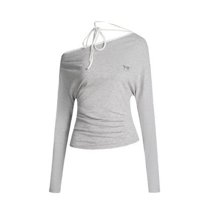 Lace-Up Off-Shoulder Top