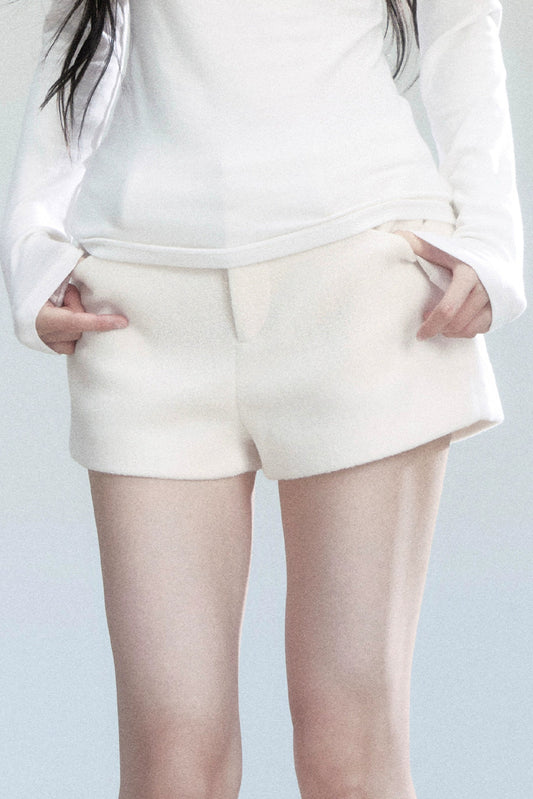 Versatile Tweed A-Line Shorts