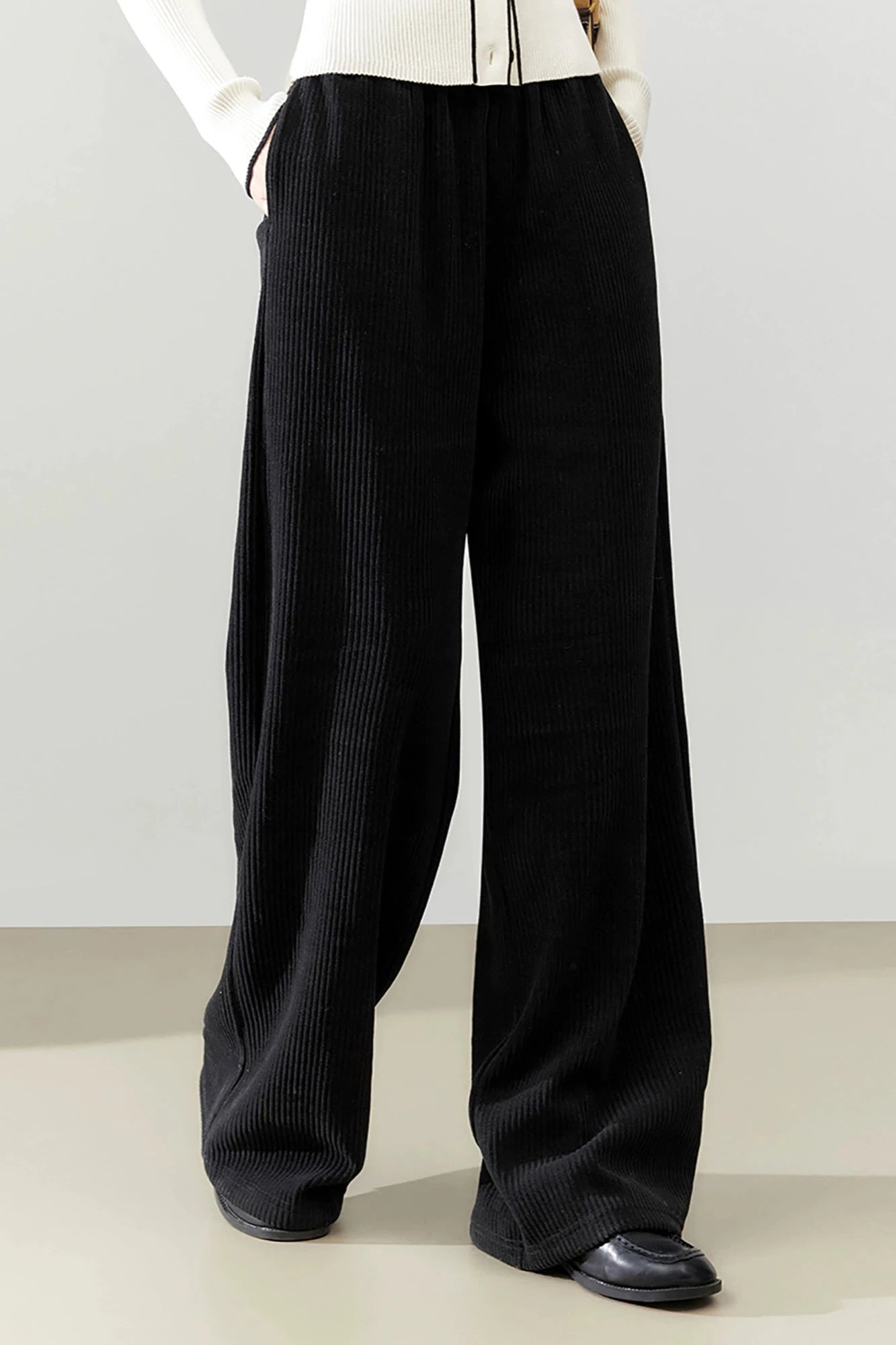 Straight-Leg Corduroy Pants