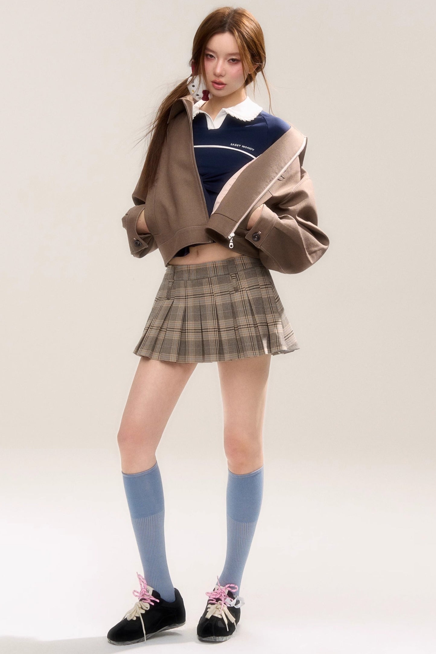 Rose Sniper Embroidered Cropped Jacket