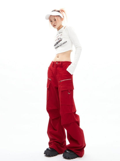 American Relaxed Wide Leg Hip Hop Pants