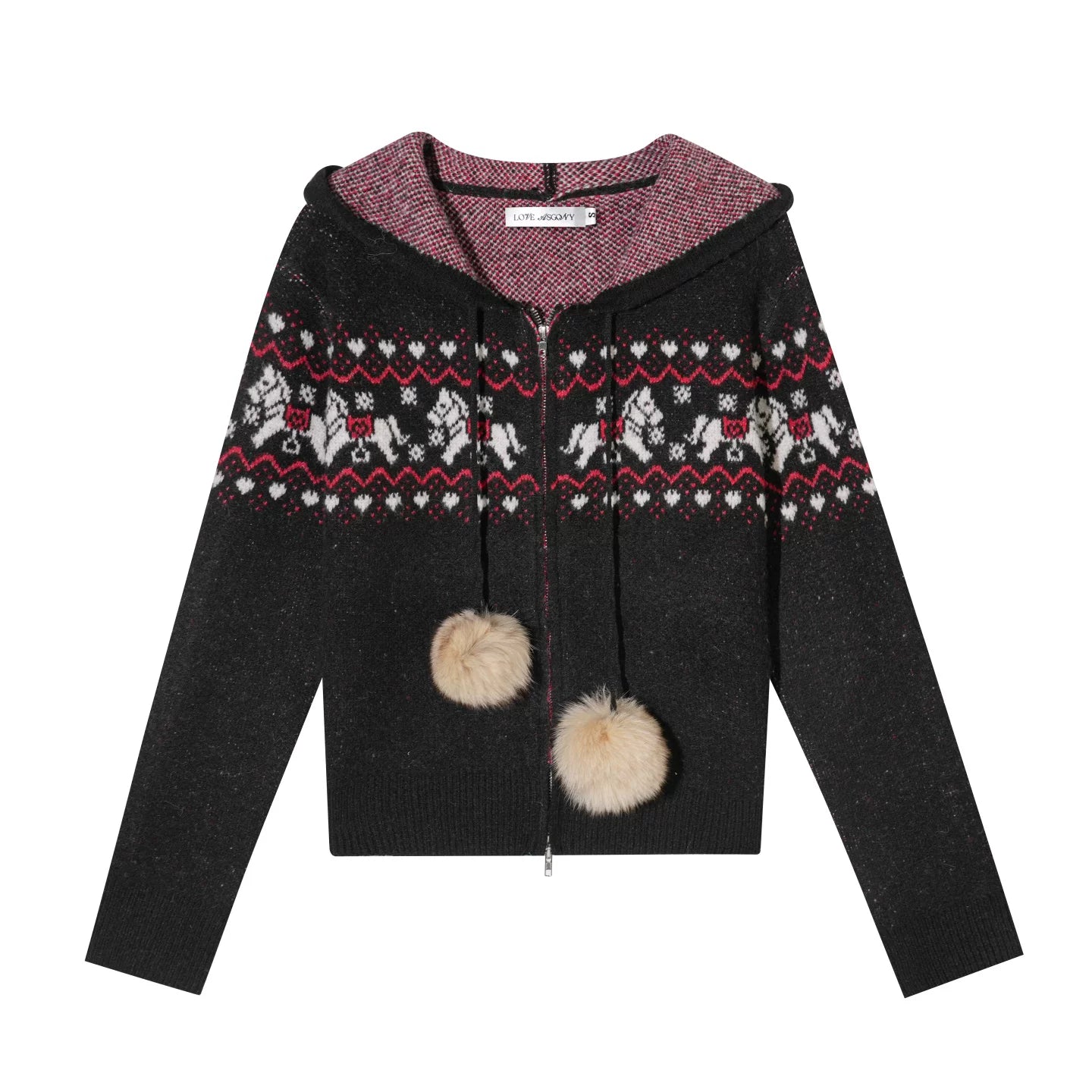 Wool Blend Fair Isle Jacket Set-Up