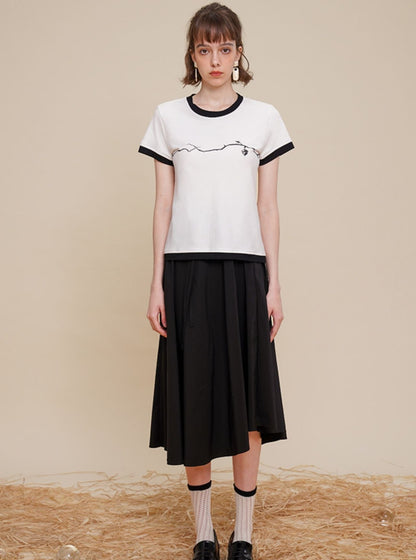 Short Sleeve CAMOOONI Branch Top