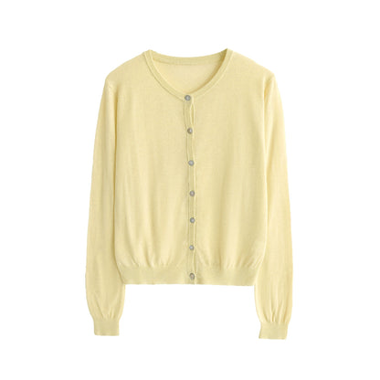 Linen Knitted Cardigan Set