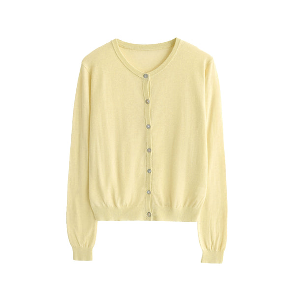 Linen Knitted Cardigan Set