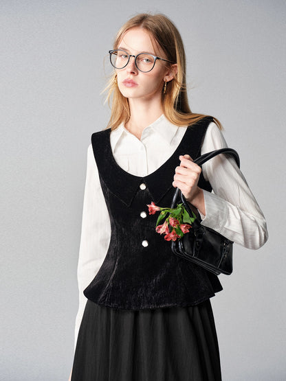 Mountains Seas Nordic French Retro Vest