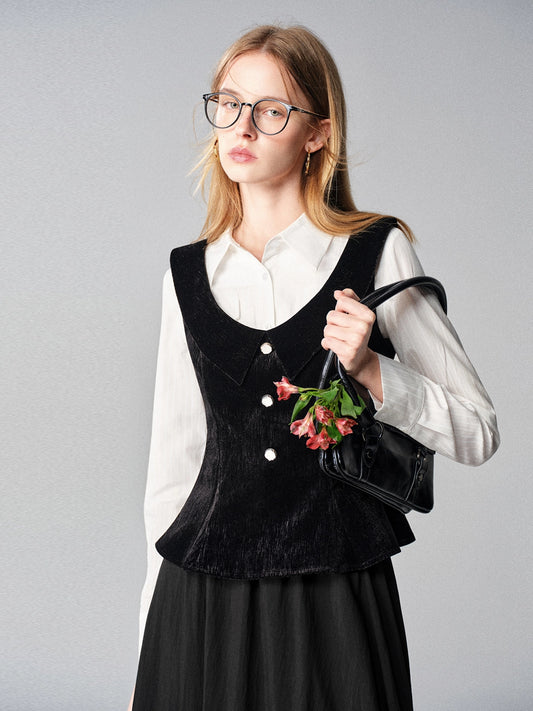 Mountains Seas Nordic French Retro Vest