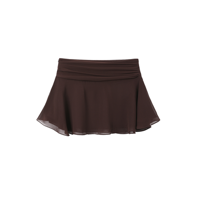 Lace-Up Waist Ruffled Skirt Set-Up