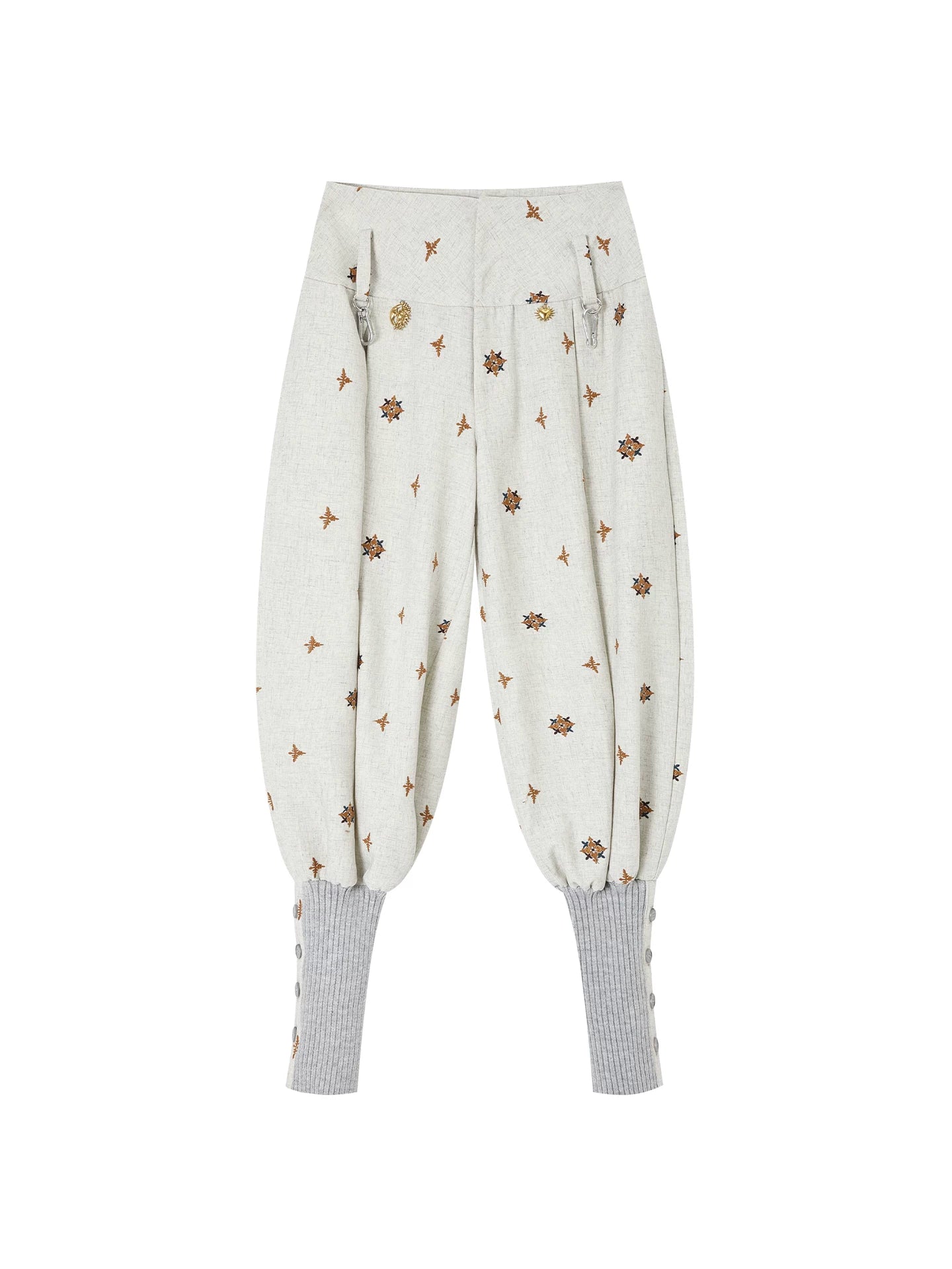 Starburst Print Lantern Pants