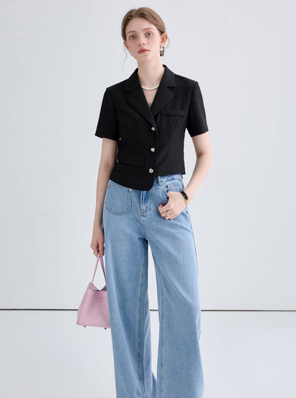 Irregular Hem French Top