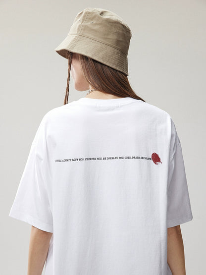 Lockeres, vielseitiges T-Shirt mit Monogramm
