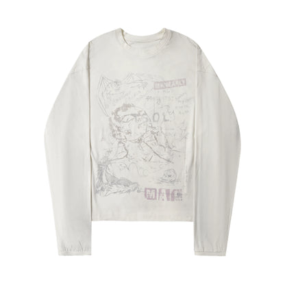 Vintage Cotton Long Sleeve Top