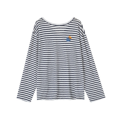 Sunshine Stripes Long Sleeve Smock