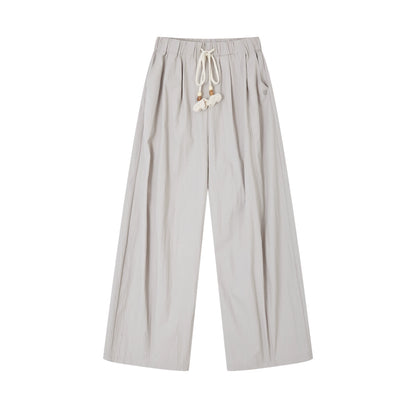 Wide-Leg Scimitar Pants