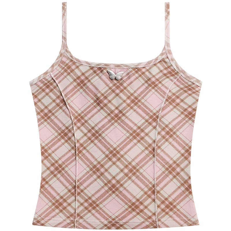 Retro Spice Girls Plaid Camisole