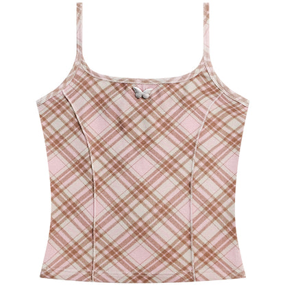Retro Spice Girls Plaid Camisole