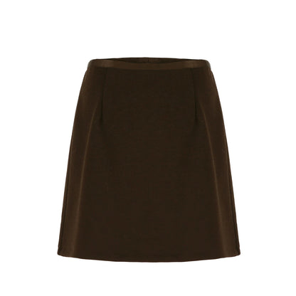 Thickened Knit Patchwork Skirt