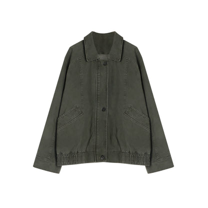 Vintage Lapel Cargo Jacket