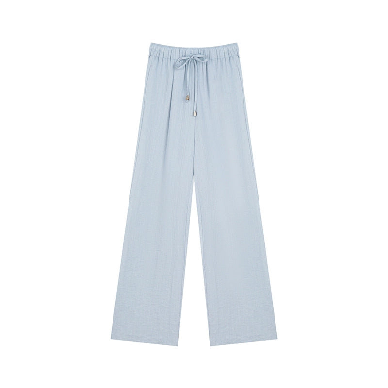 Drape Straight Leg Casual Pants