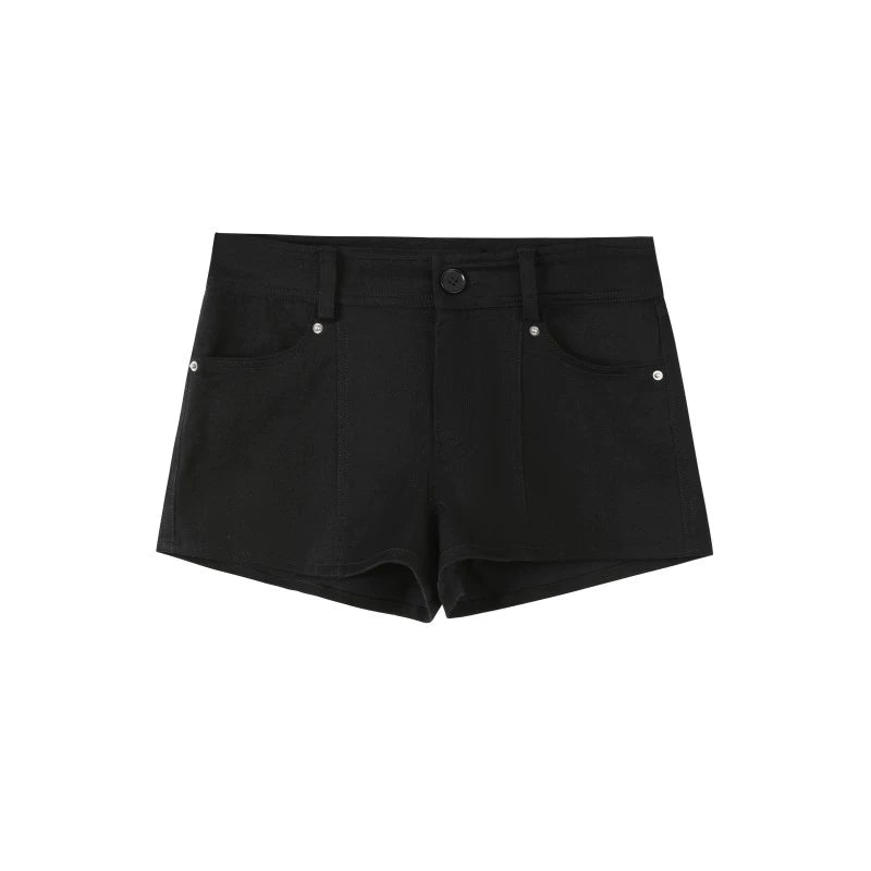 High-End Leather Jacket With Shorts Set-Up