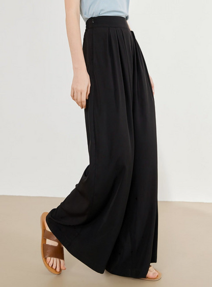 Relaxed Wide-Leg Casual Pants