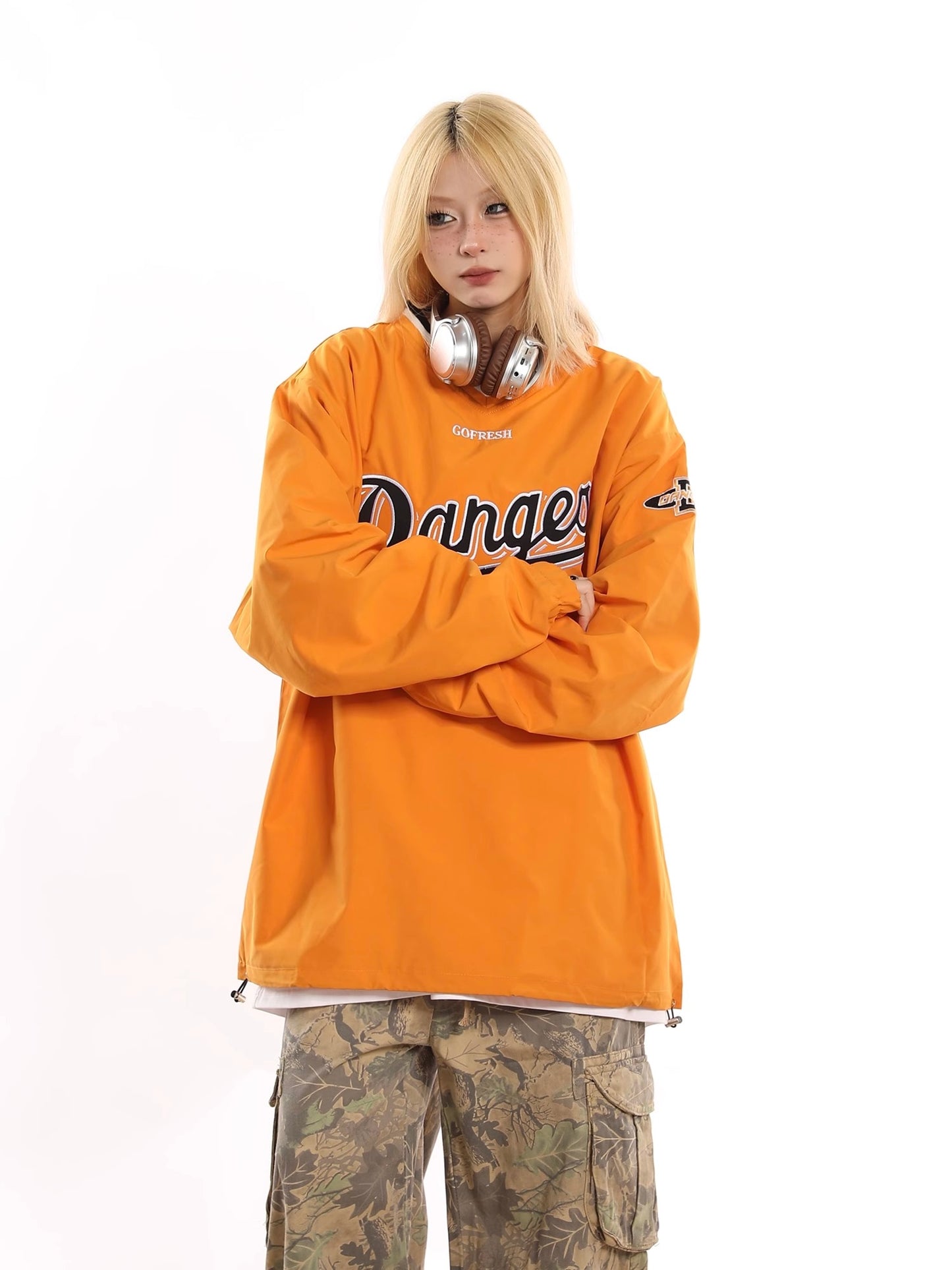 American High Street V-Neck Jersey Sweatshirt