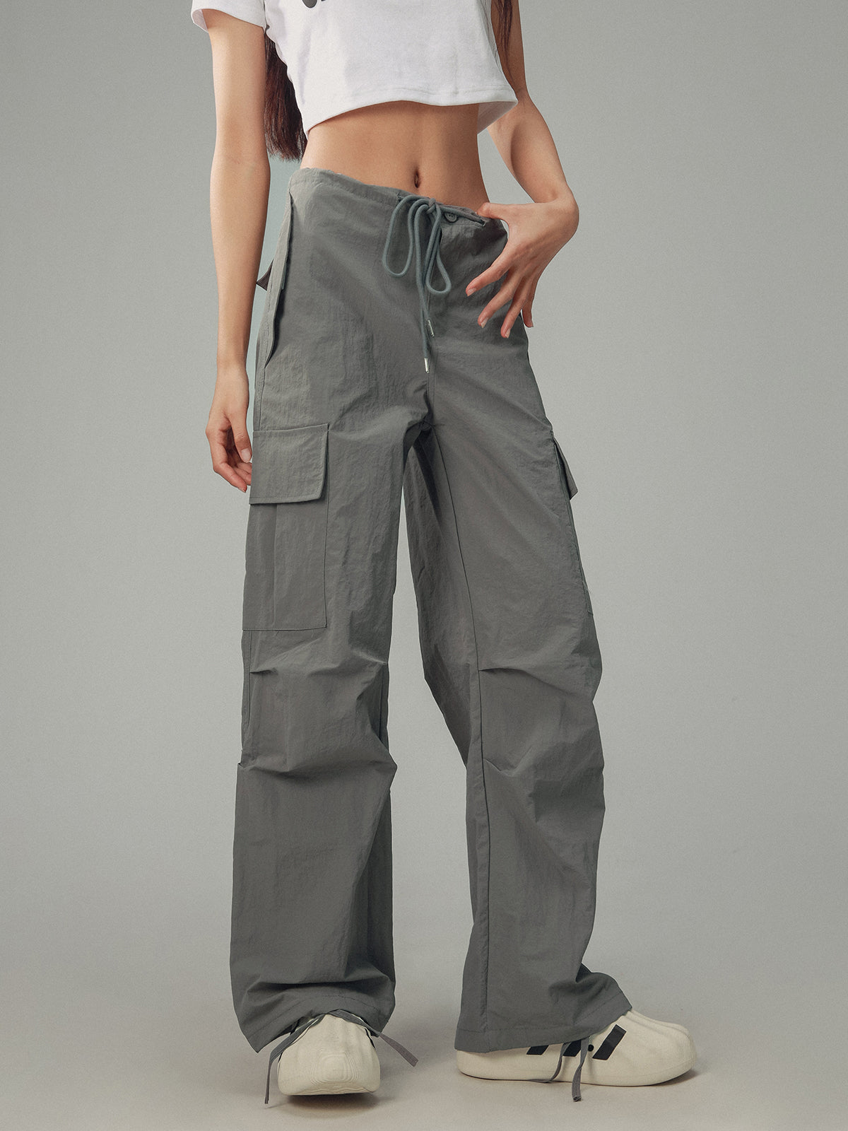 Retro Workwear Loose Pants