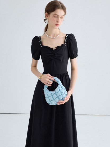 Retro Lace Black Dress