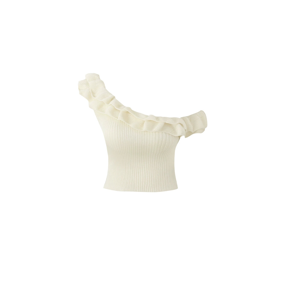 One-Shoulder Knit Top