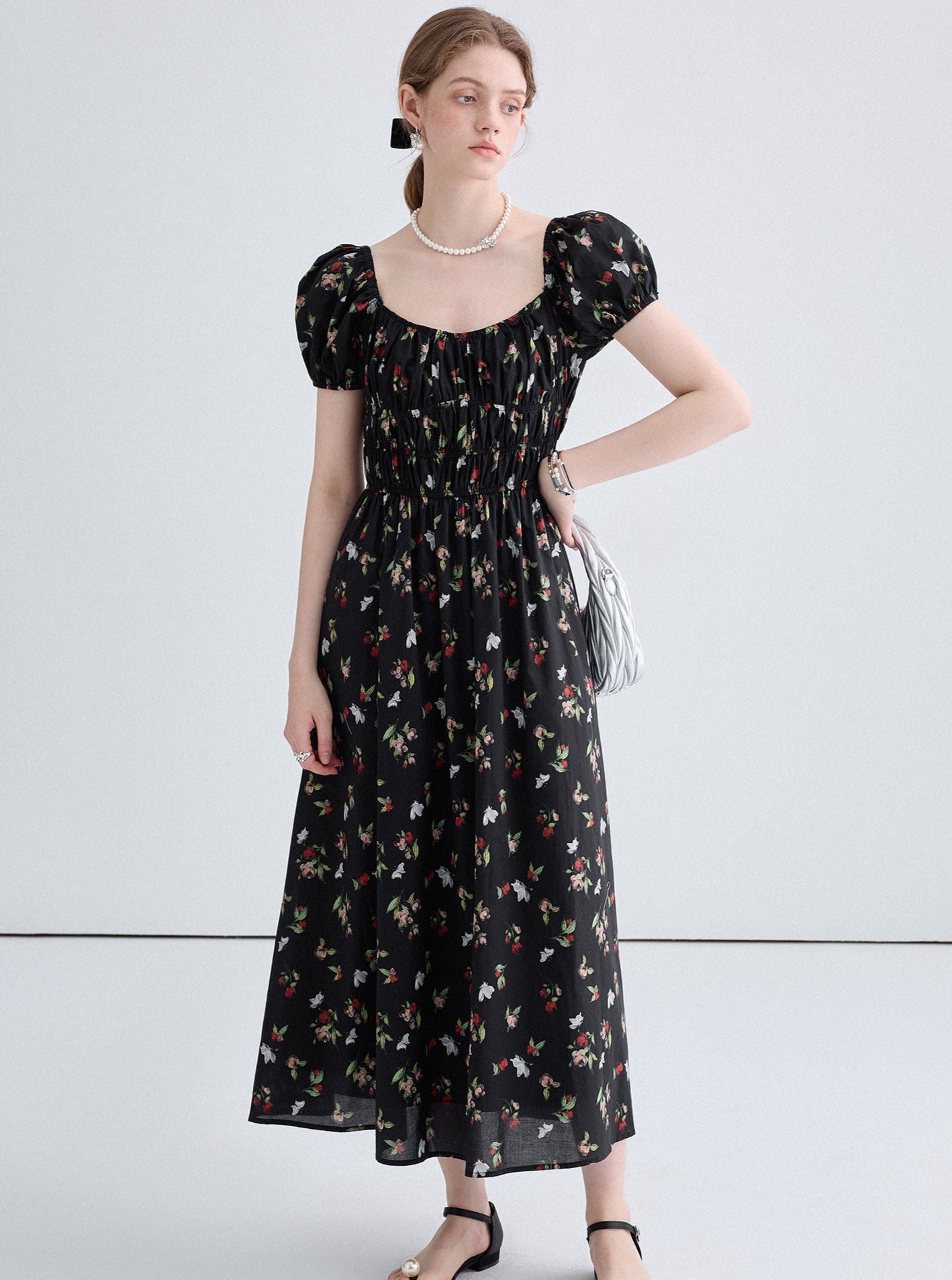 Reduction French Long Dress