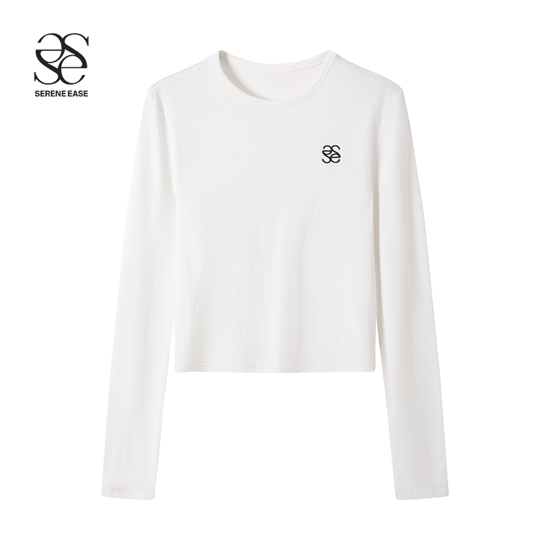 Niche White Logo Long Sleeve Shirt