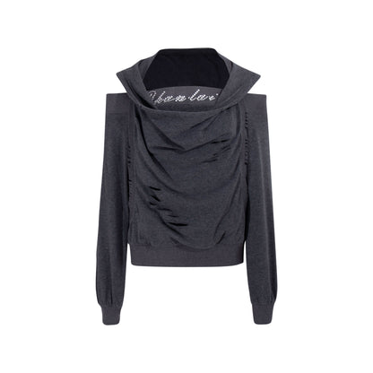 Autumn Swing Loose Gray Top