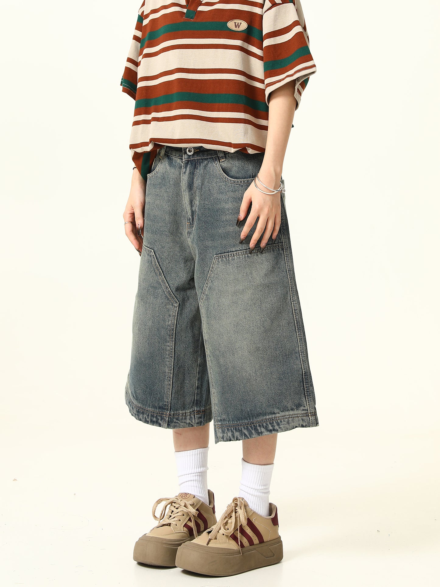 Retro Straight-Leg Pants