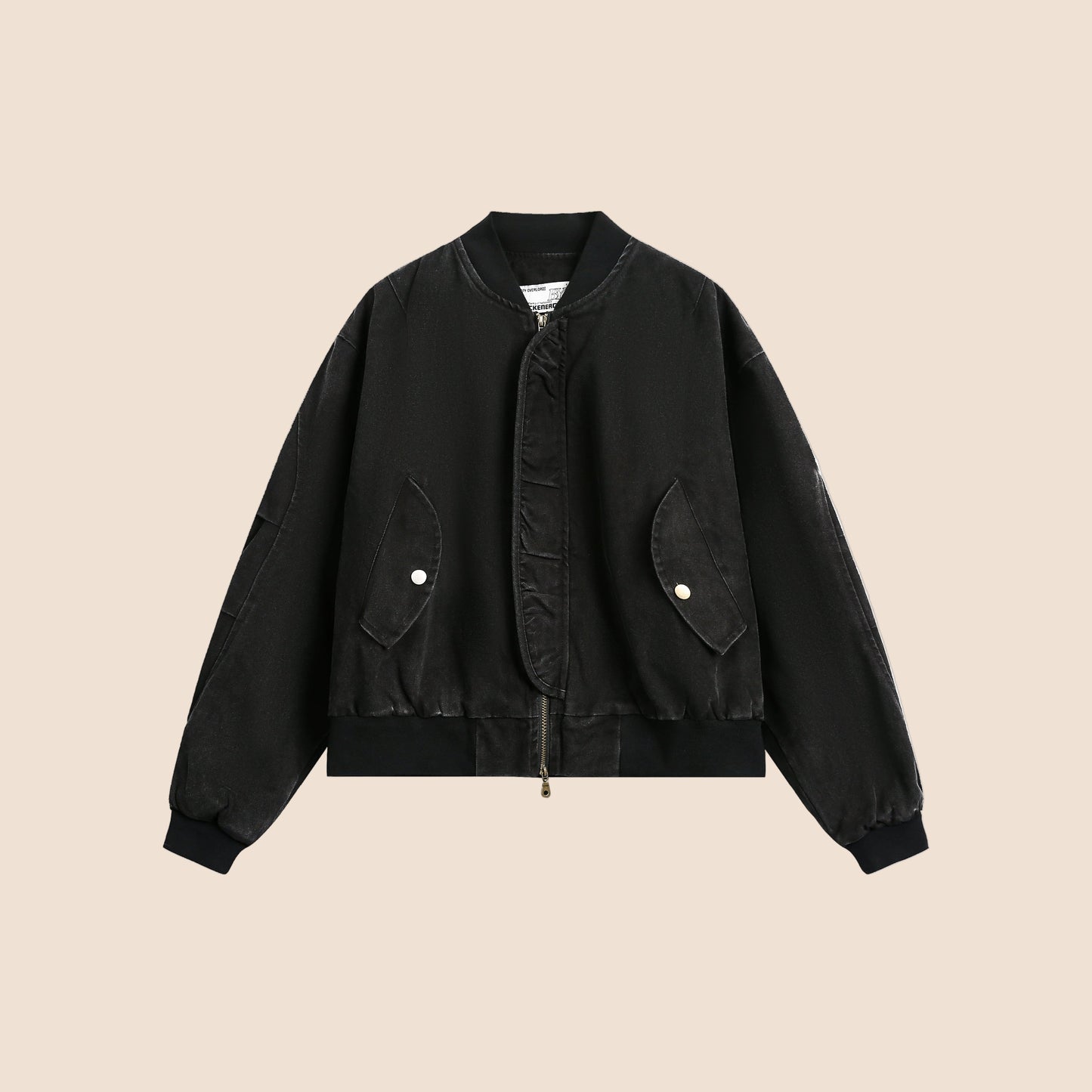 Vintage Distressed Baseball Jersey Jacket