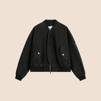 Vintage Distressed Baseball Jersey Jacket