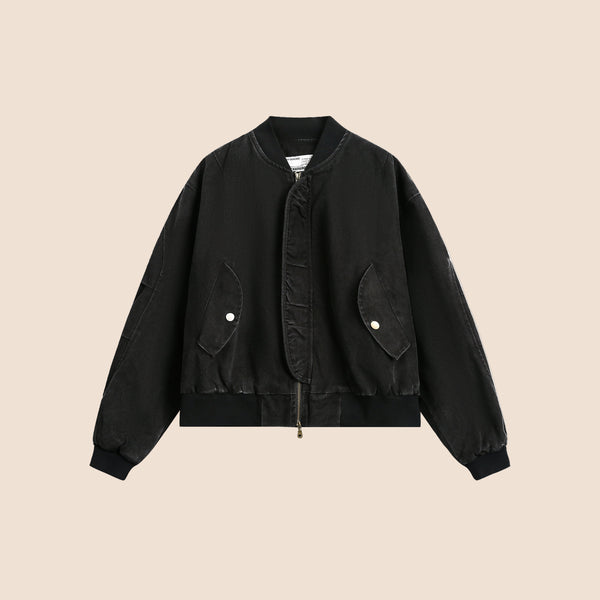 Vintage Distressed Baseball Jersey Jacket