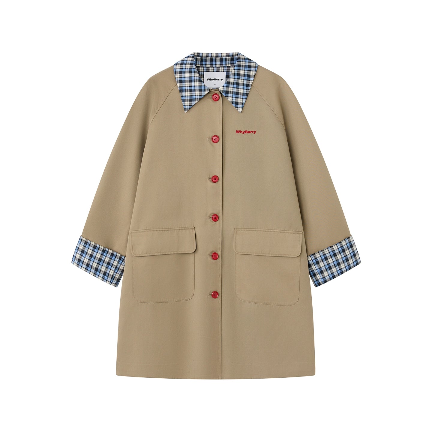 Vintage Plaid Long Coat