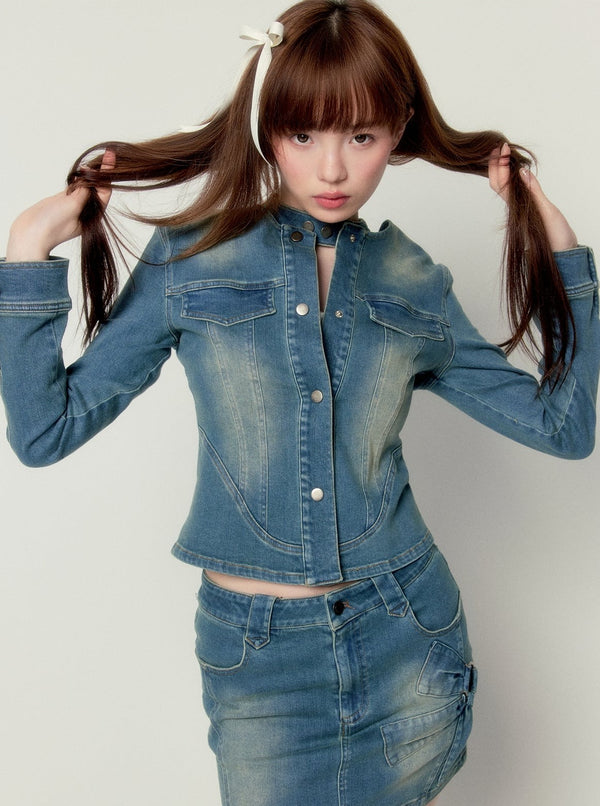 Stretch Slim Fit Old Style Bow Set -Up