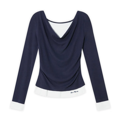 Swing Slim Fit Patchwork T-Shirt