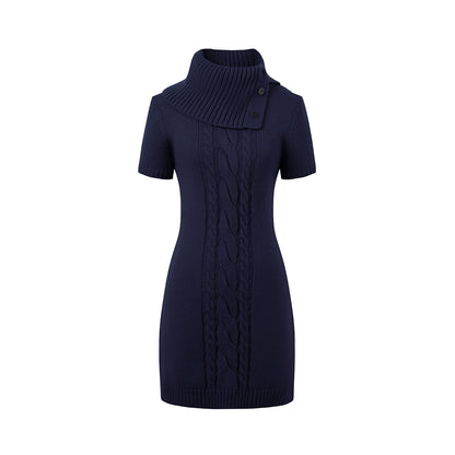Cable Knit A-Line Dress