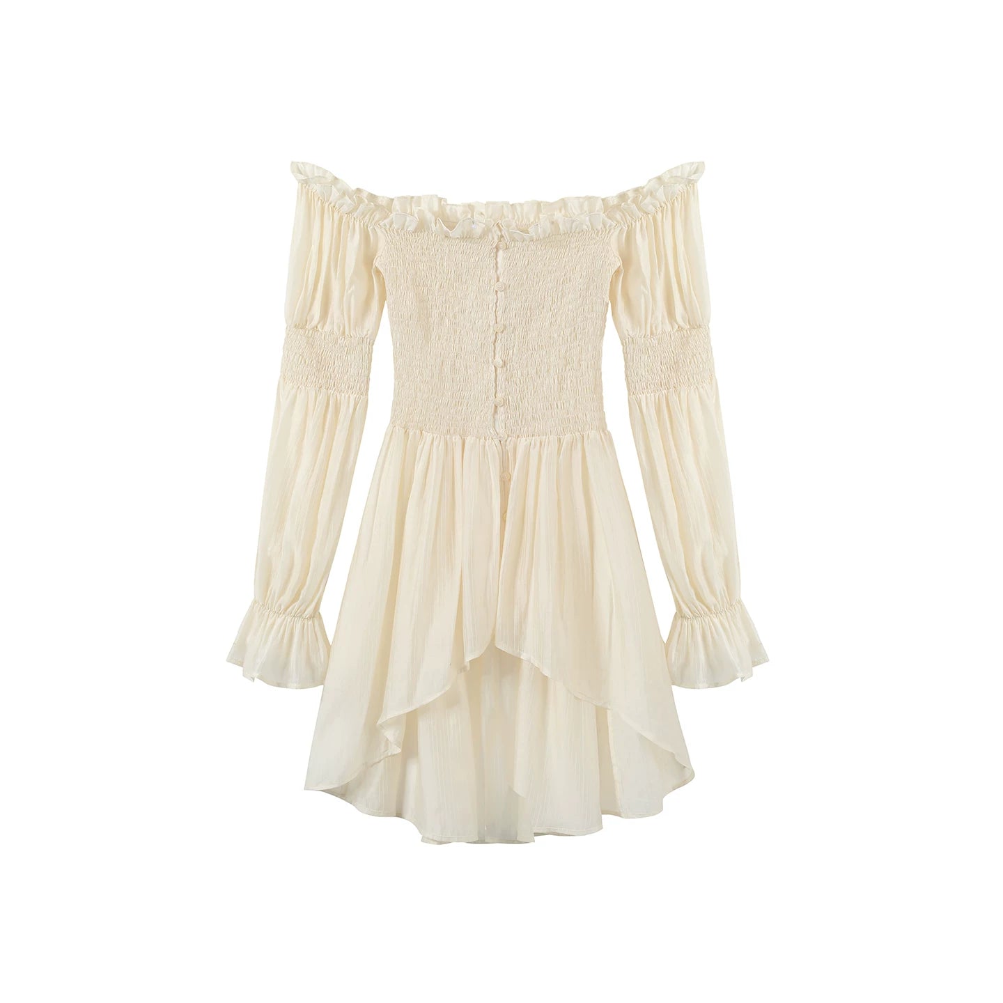 Misty French Ruched Dress