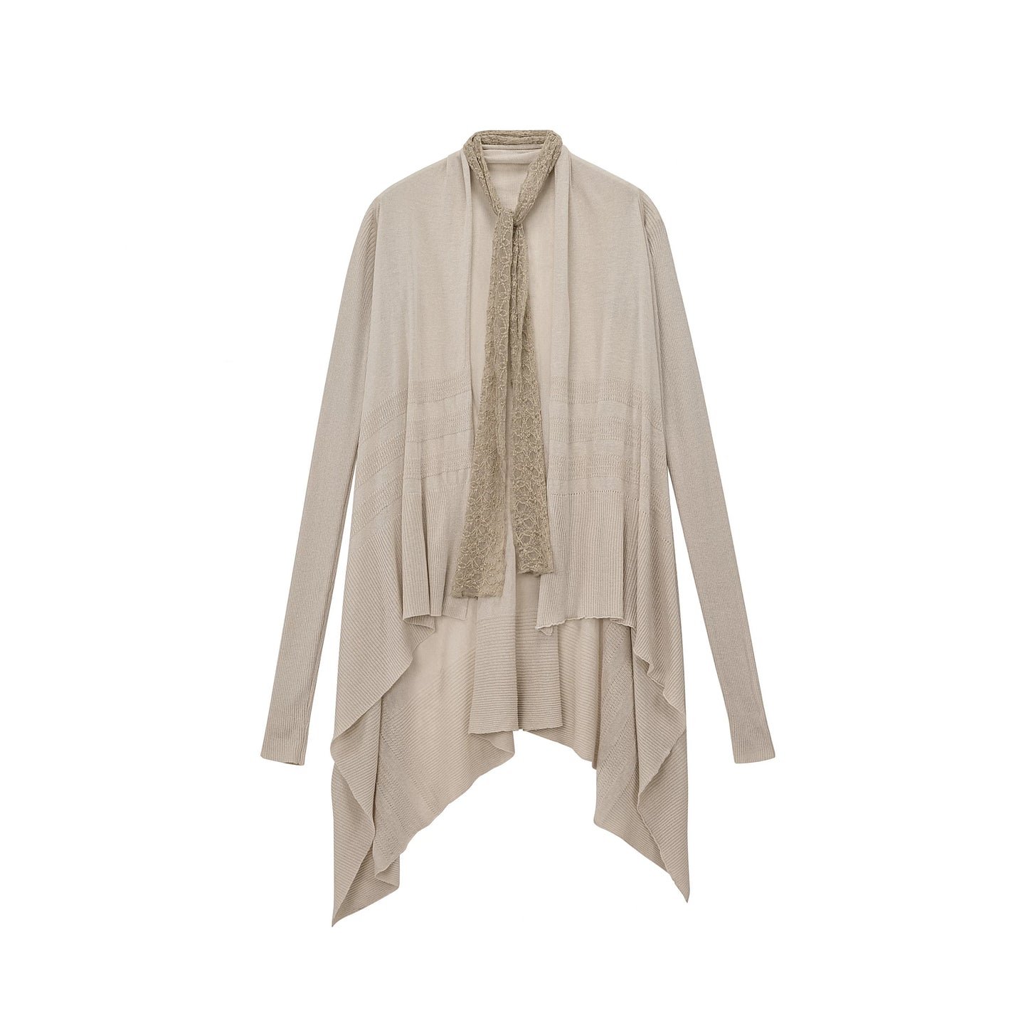 Vintage Irregular Hem Cardigan