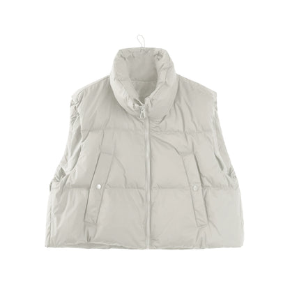 Coffee-Colored Down Vest