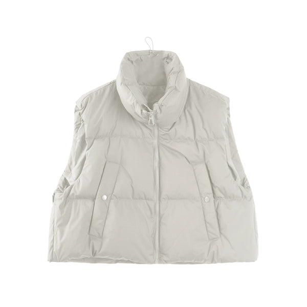 Coffee-Colored Down Vest