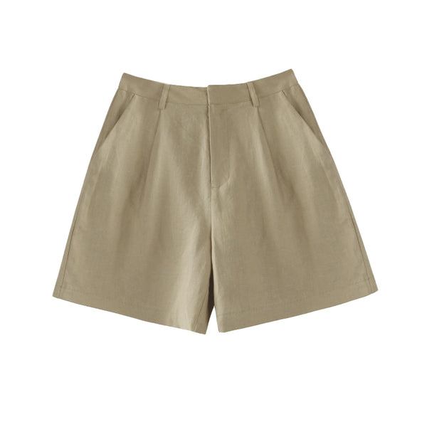 Structured Suit V-Neck Vest Shorts Set-Up