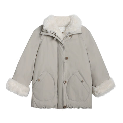 Detachable Fur Collar Cotton Jacket
